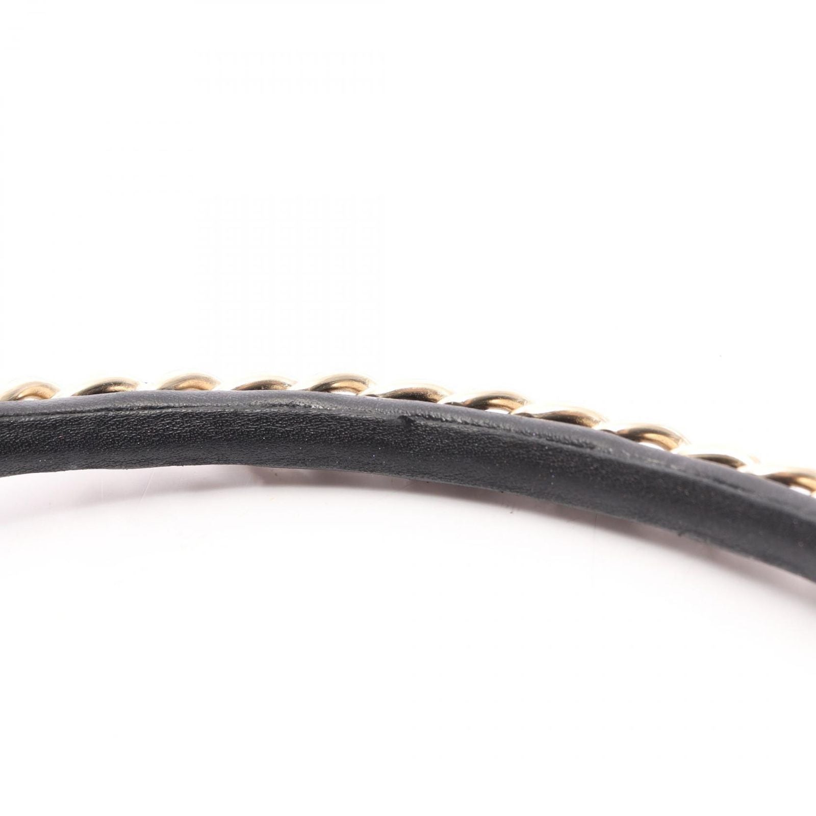 Chanel Headband CC Logo Leather — view 6