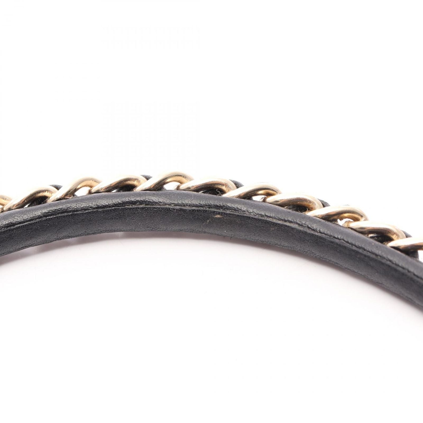 Chanel Headband CC Logo Leather — view 4