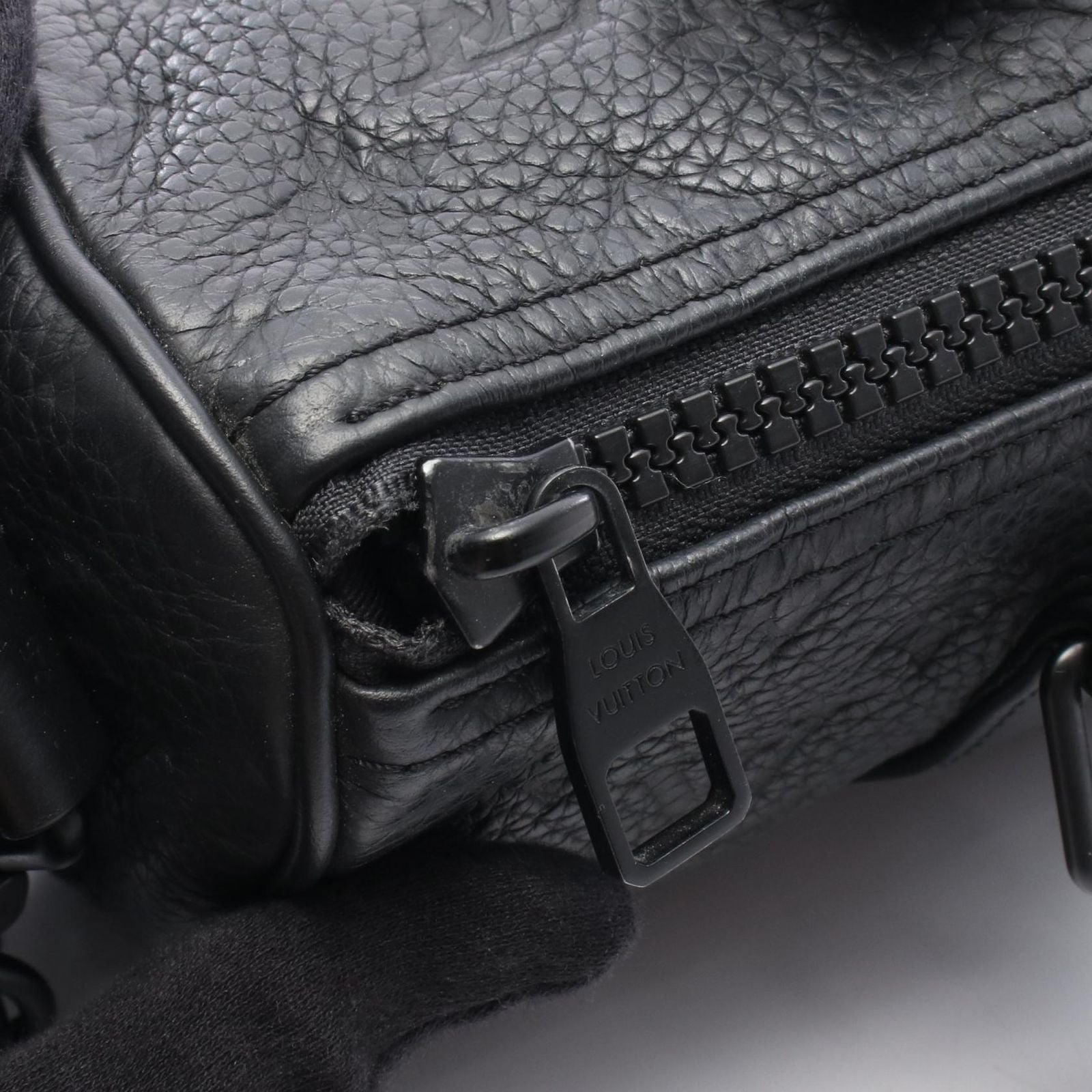 Louis Vuitton Handbag Keepall Bandouliere 25 2-Way Noir Leather — view 7