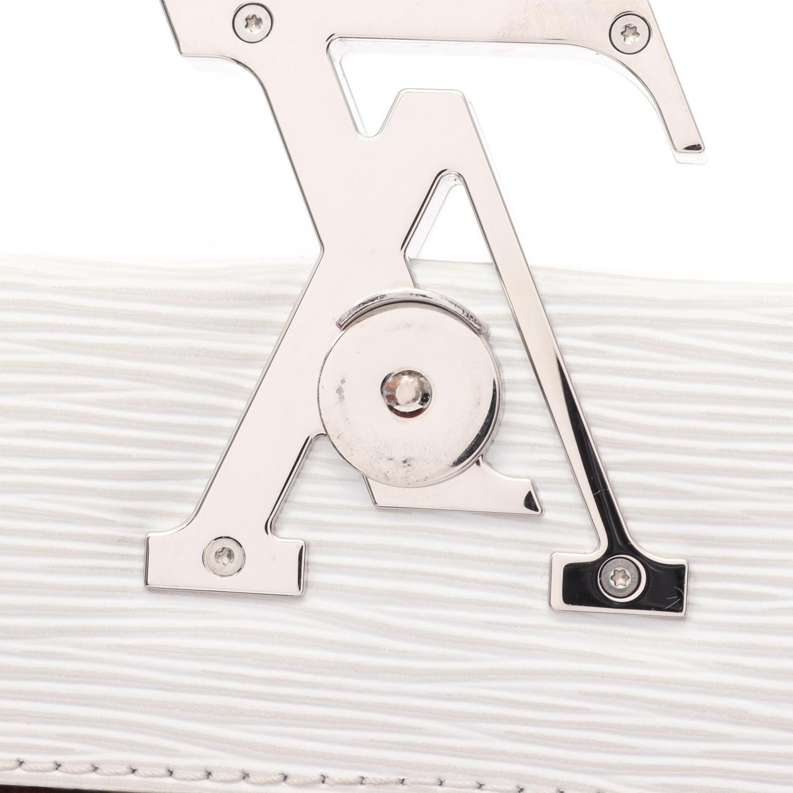 Louis Vuitton Handbag Grenelle MM 2-Way Blanc Leather — view 9