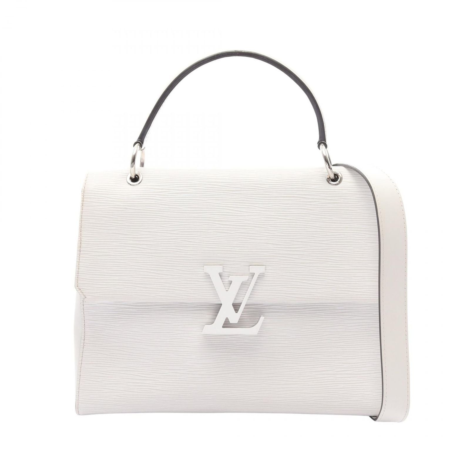Louis Vuitton Handbag Grenelle MM 2-Way Blanc Leather