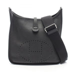 Hermes Shoulder Bag Evelyne 3 Trois PM Black Leather
