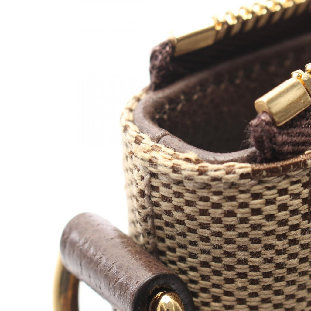 Gucci Shoulder Bag Jumbo GG Beige Dark Brown Canvas Leather — view 7
