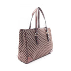 Celine Tote Macadam Dark Brown Canvas Leather — view 2