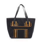 Hermes Tote Pure Sangle MM Black Canvas