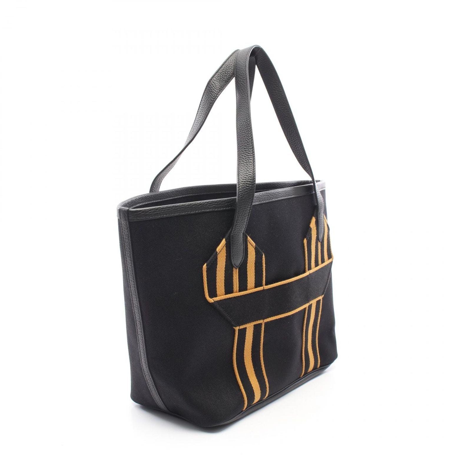 Hermes Tote Pure Sangle MM Black Canvas — view 2