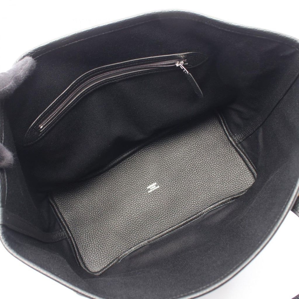 Hermes Tote Pure Sangle MM Black Canvas — view 3