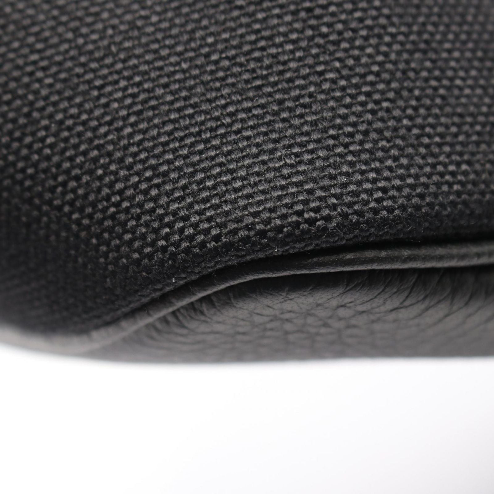 Hermes Tote Pure Sangle MM Black Canvas — view 6