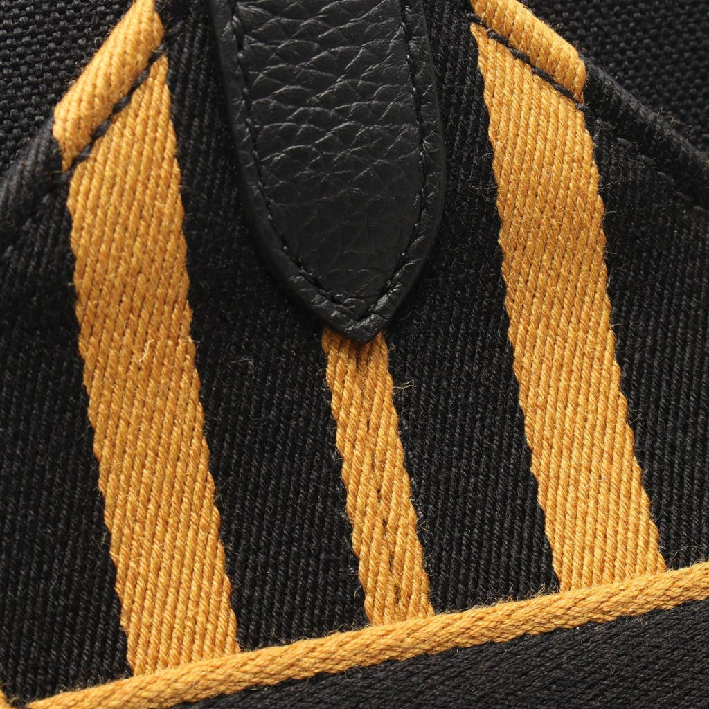 Hermes Tote Pure Sangle MM Black Canvas — view 7