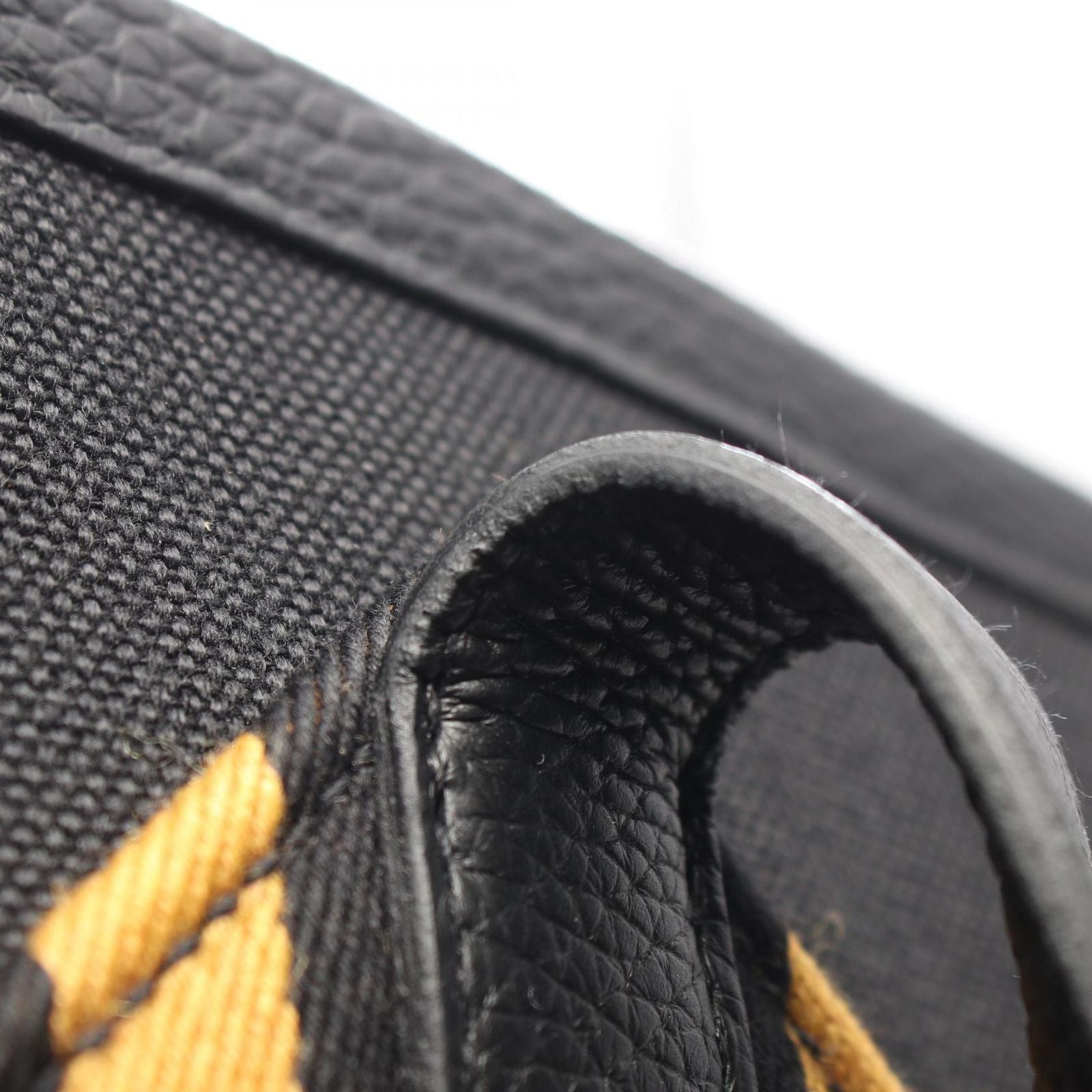 Hermes Tote Pure Sangle MM Black Canvas — view 8