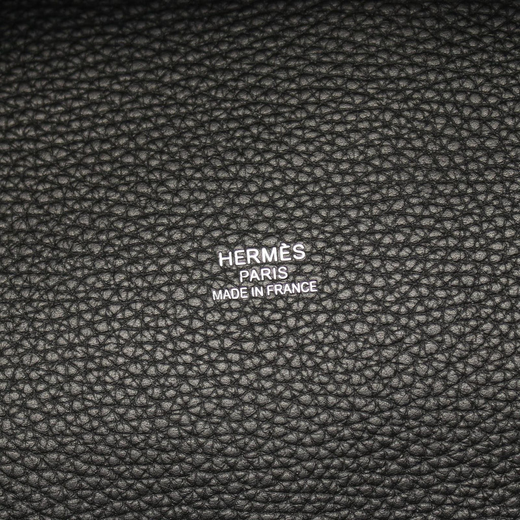 Hermes Tote Pure Sangle MM Black Canvas — view 4