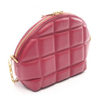 Bottega Veneta Shoulder Bag Padded Half Moon Winered Leather Chain — view 2