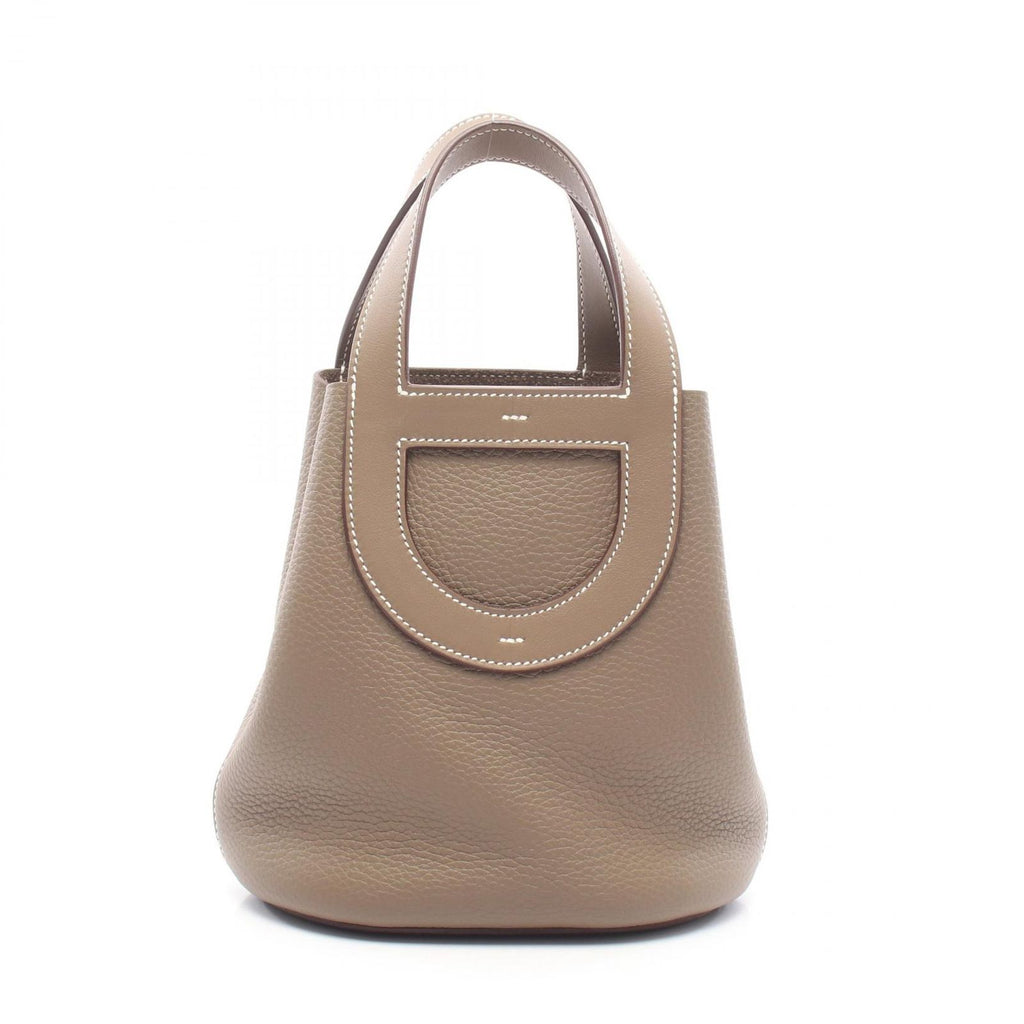 Hermes Handbag in the Loop 18 Etoupe Leather