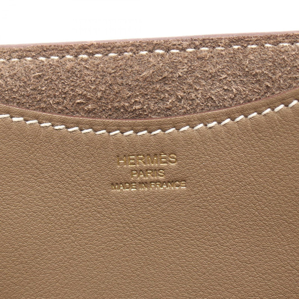 Hermes Handbag in the Loop 18 Etoupe Leather — view 4