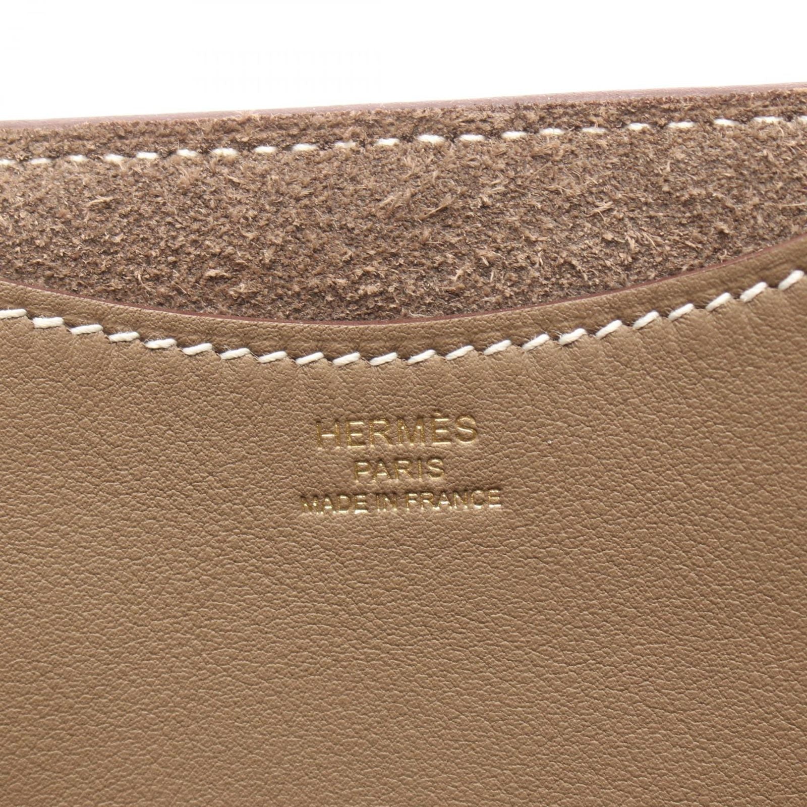 Hermes Handbag in the Loop 18 Etoupe Leather — view 4