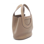 Hermes Handbag in the Loop 18 Etoupe Leather — view 2