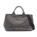 Prada Tote Canapa Denim 2-Way Rack