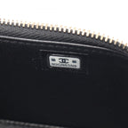 Chanel Shoulder Bag Quilted Vanity Black Calf Chain — view 5