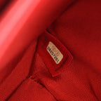 Chanel Shoulder Bag Quilted 2-Way Red Leather Caviar Trichomaterial Small Chain — view 5