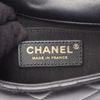 Chanel Shoulder Bag Quilted Chain Around Pearl Black Lambskin — view 4