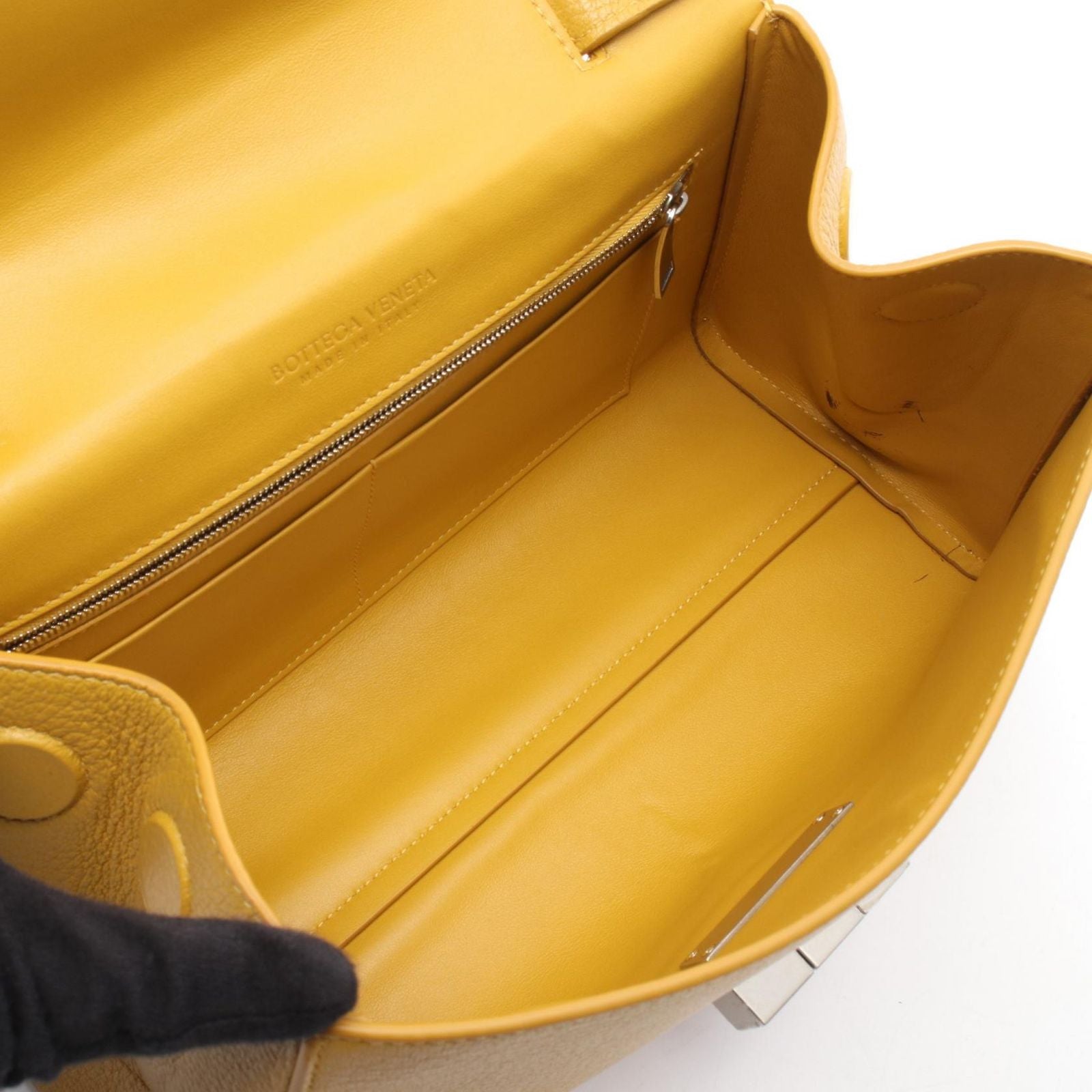 Bottega Veneta Shoulder Bag 2-Way Yellow Leather — view 3