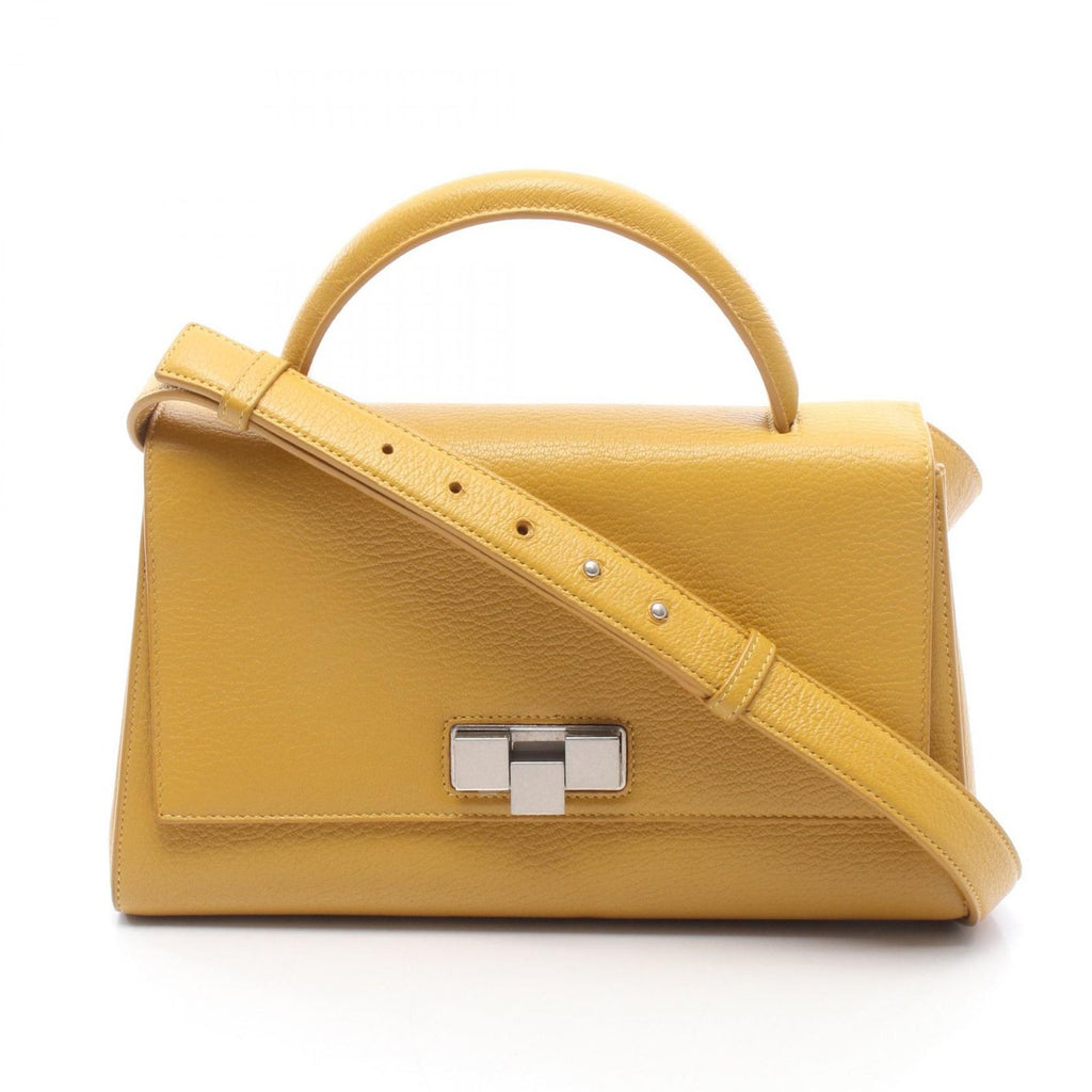 Bottega Veneta Shoulder Bag 2-Way Yellow Leather