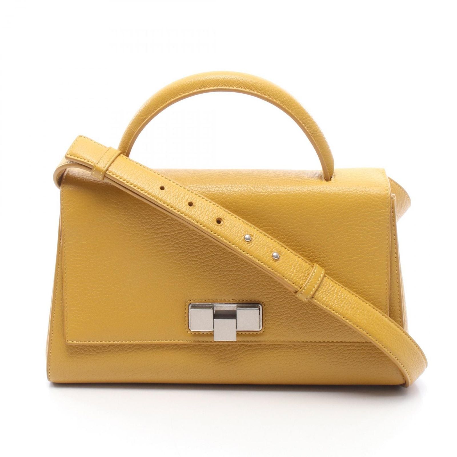 Bottega Veneta Shoulder Bag 2-Way Yellow Leather