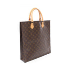 Louis Vuitton Tote Sac Plat Monogram Canvas Leather Sac — view 2