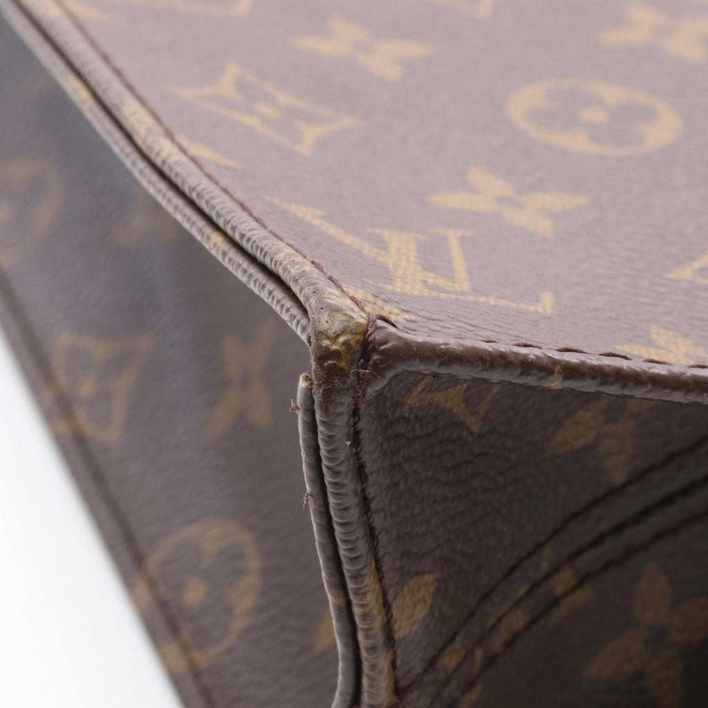 Louis Vuitton Tote Sac Plat Monogram Canvas Leather Sac — view 7