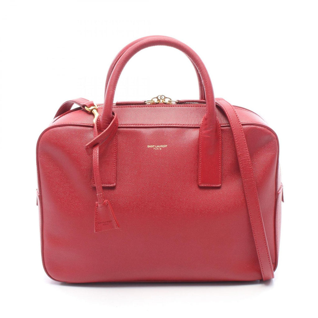 Saint Laurent Paris Handbag Museum 2-Way Red Leather Hand