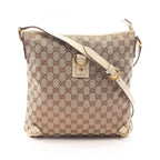 Gucci Shoulder Bag Abbey GG Canvas Beige Ivory