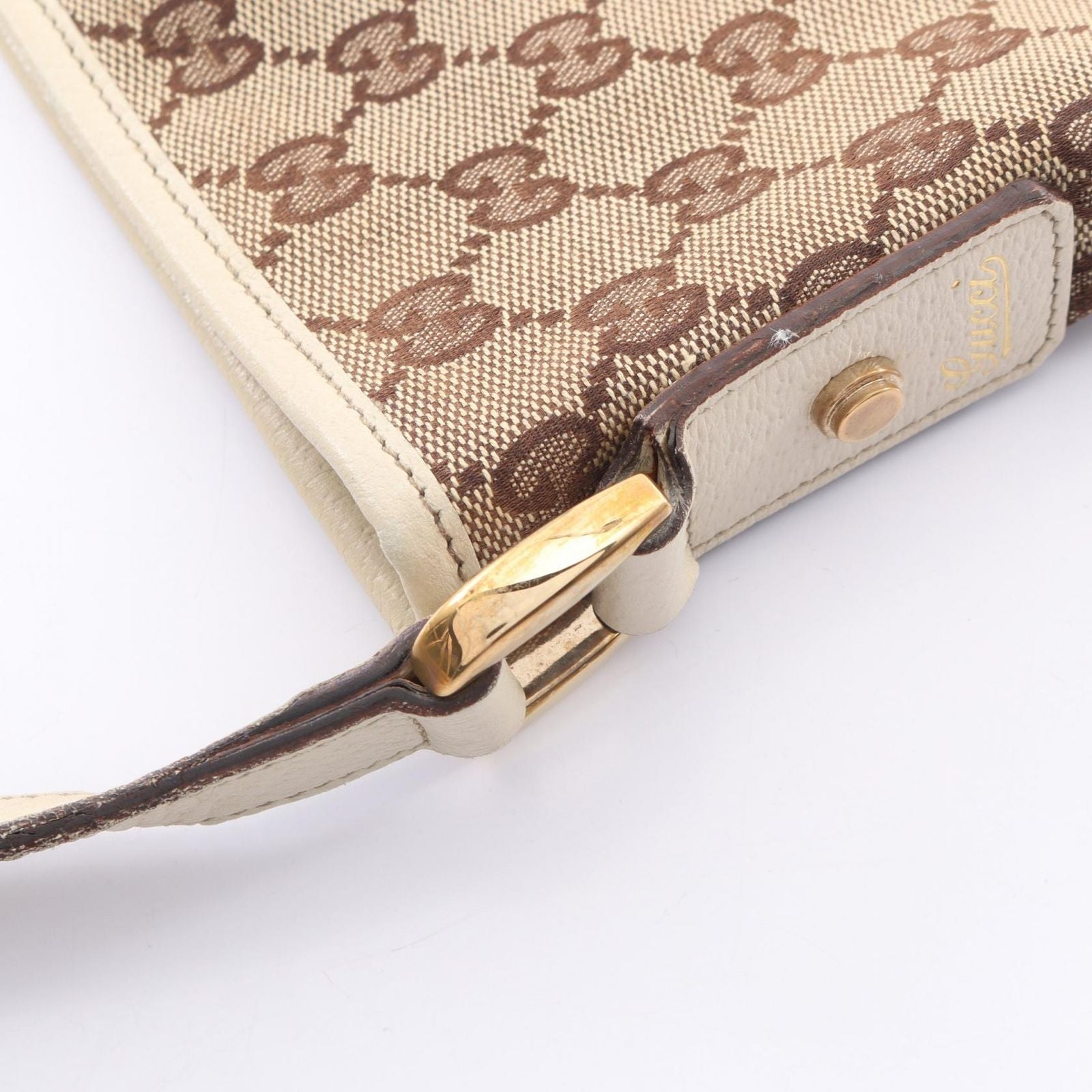 Gucci Shoulder Bag Abbey GG Canvas Beige Ivory — view 8