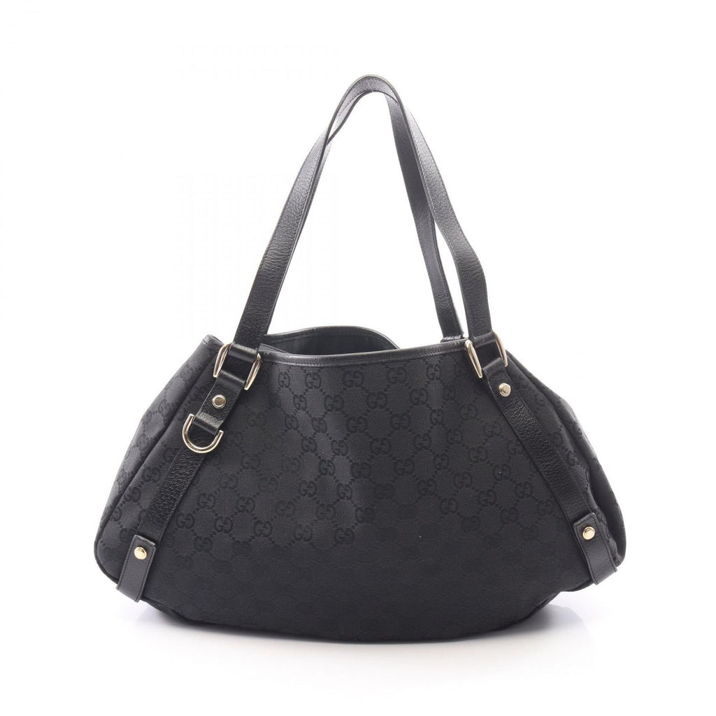 Gucci Shoulder Bag Abbey GG Canvas Black