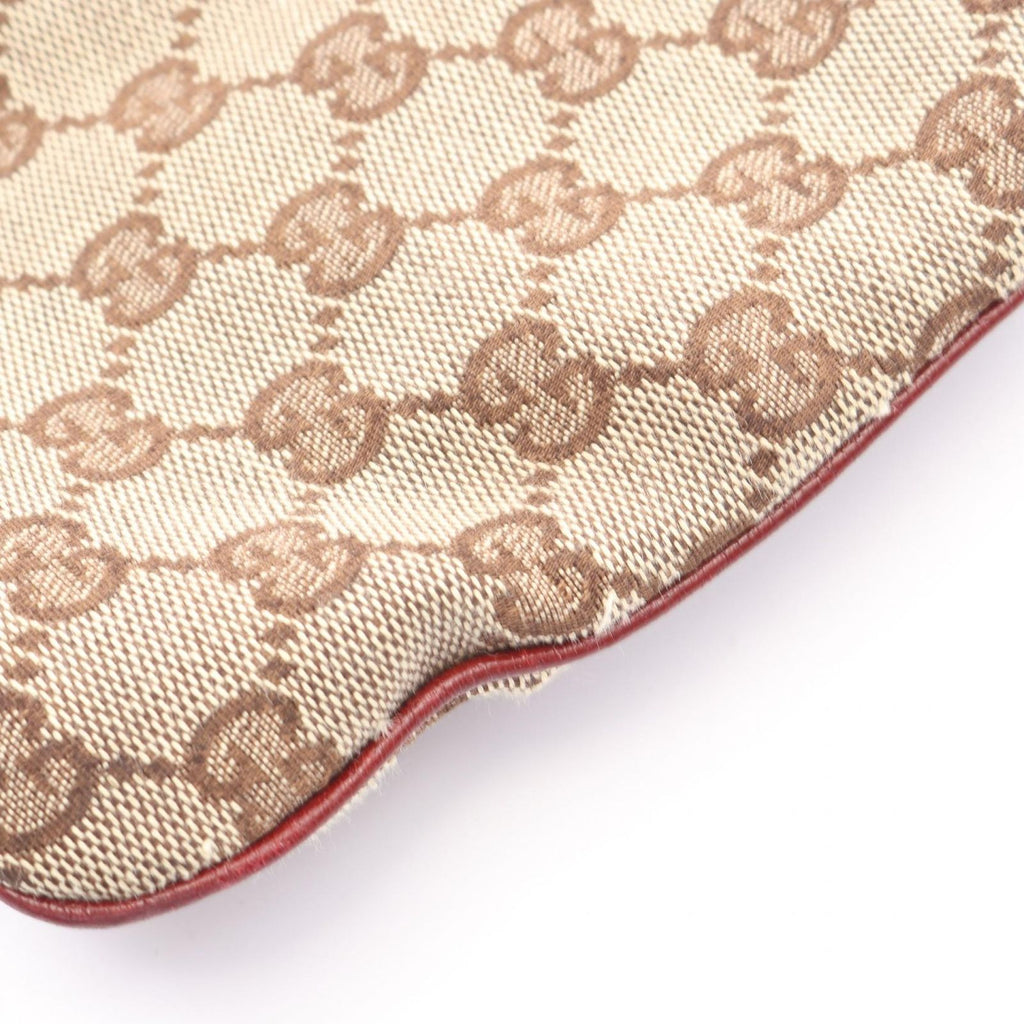 Gucci Shoulder Bag GG Canvas Beige Bordeaux — view 5