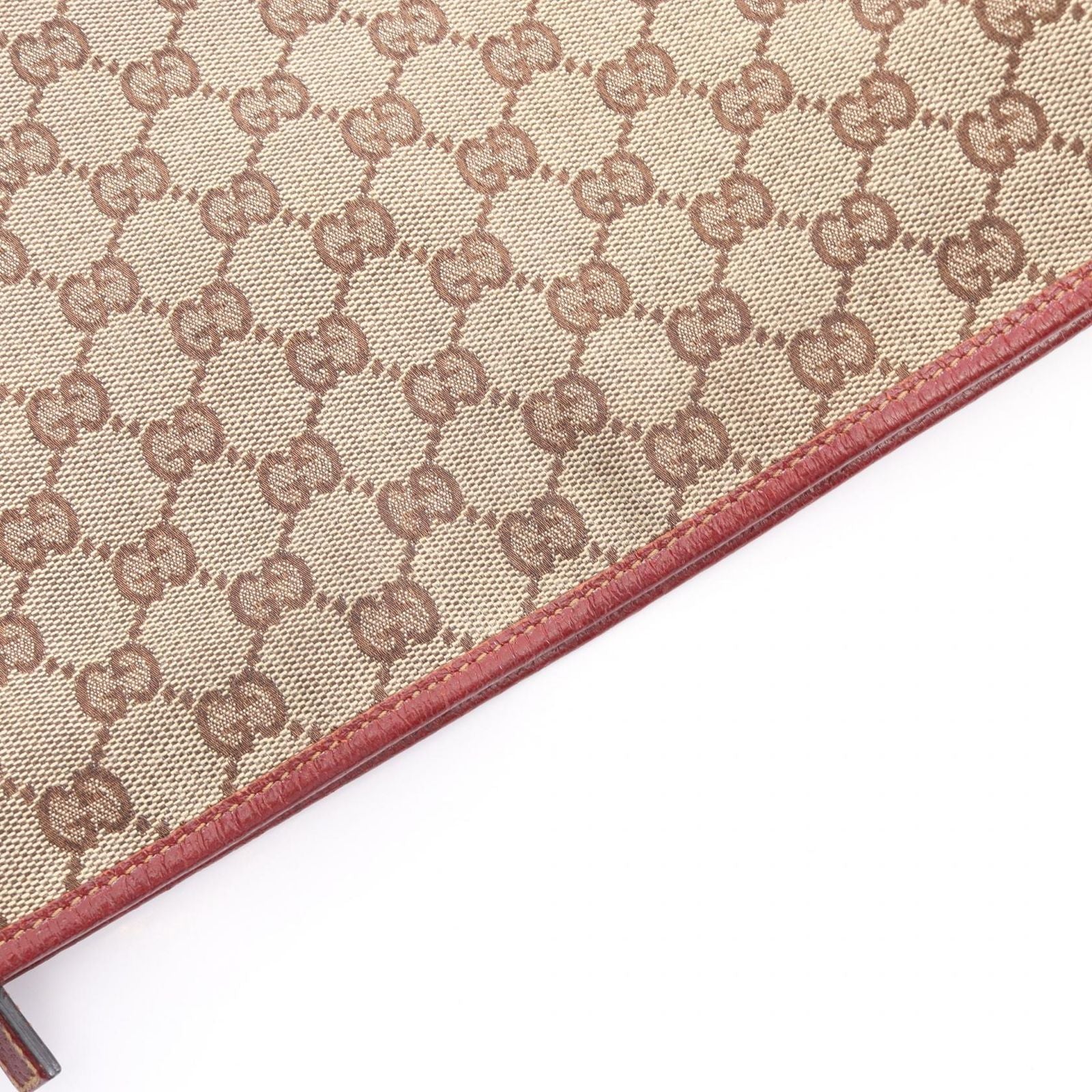 Gucci Shoulder Bag GG Canvas Beige Bordeaux — view 7