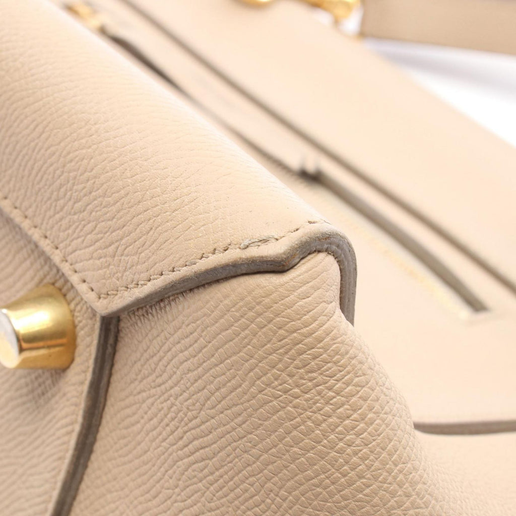 Celine Belt Bag Mini 2-Way Beige Leather — view 7