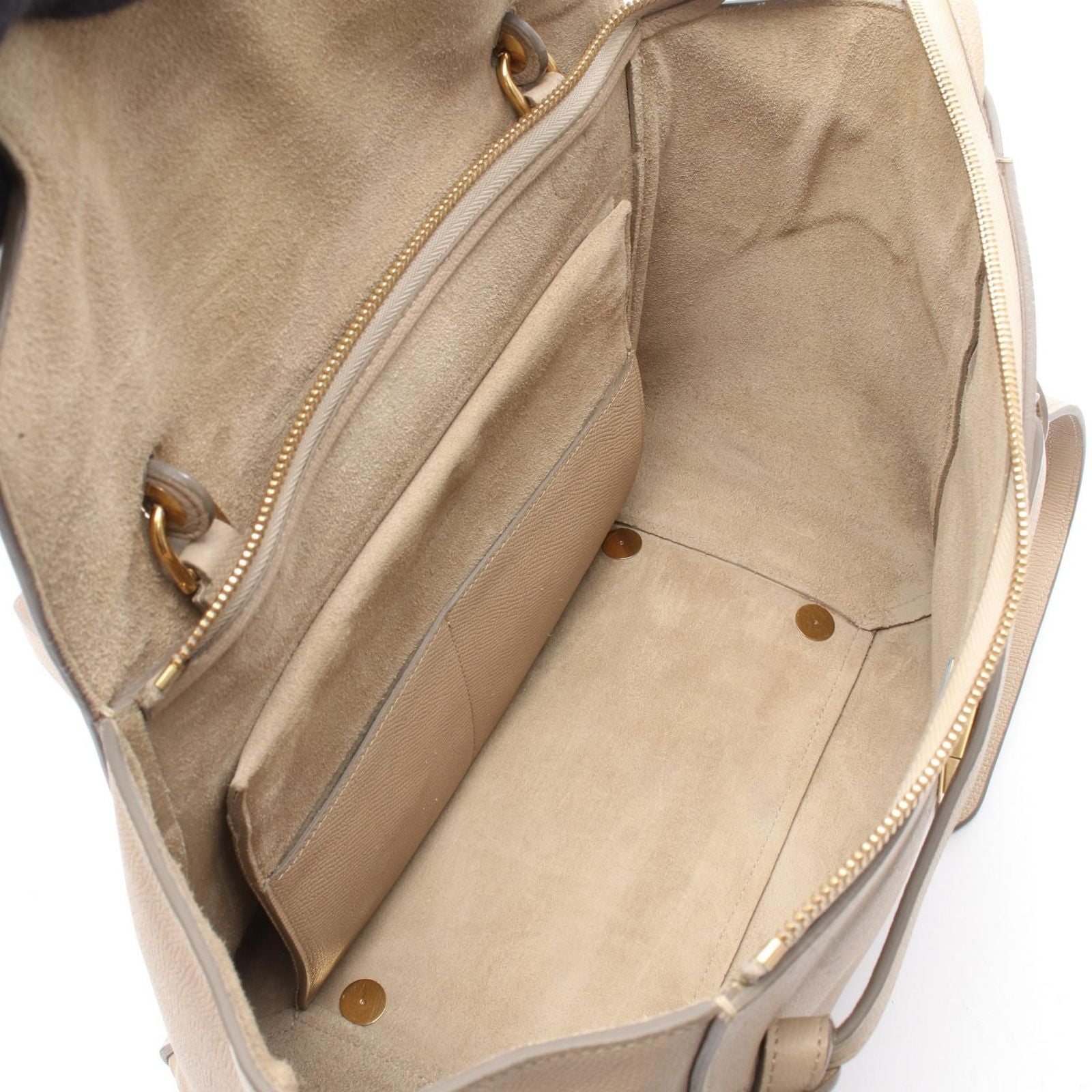 Celine Belt Bag Mini 2-Way Beige Leather — view 3