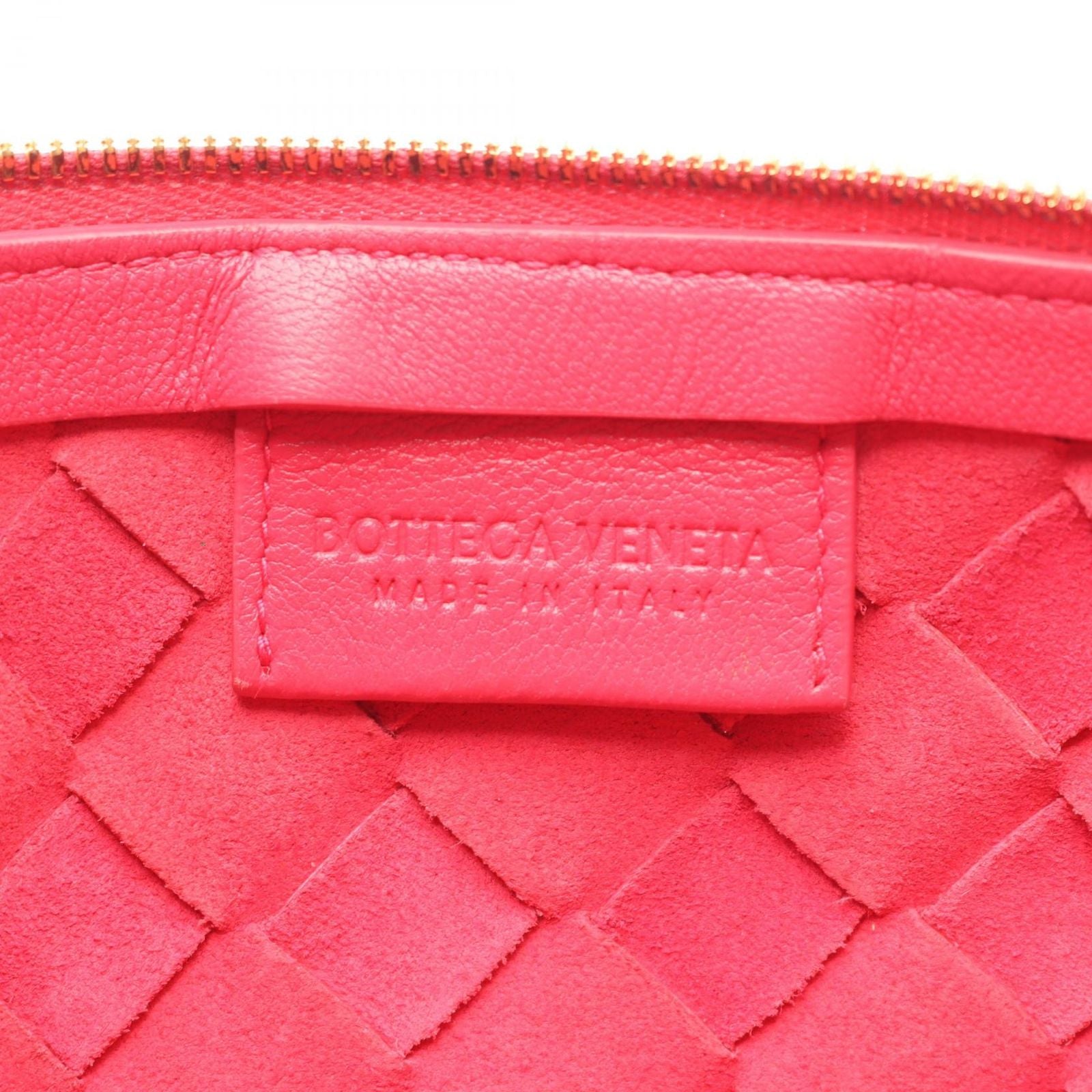 Bottega Veneta Handbag Intrecciato Small Turn Pouch Pink Leather — view 4