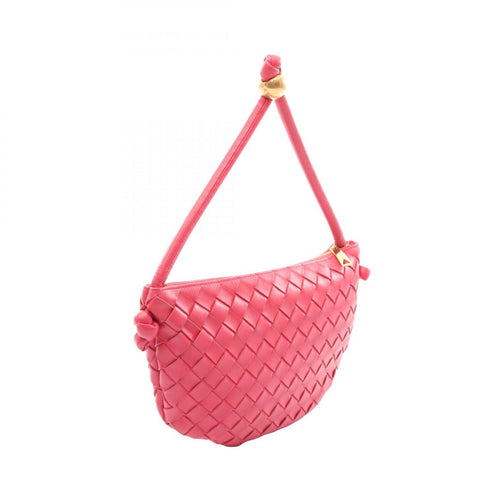 Bottega Veneta Handbag Intrecciato Small Turn Pouch Pink Leather — view 2