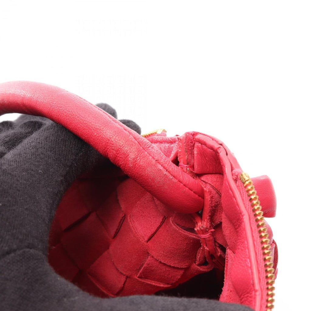 Bottega Veneta Handbag Intrecciato Small Turn Pouch Pink Leather — view 9