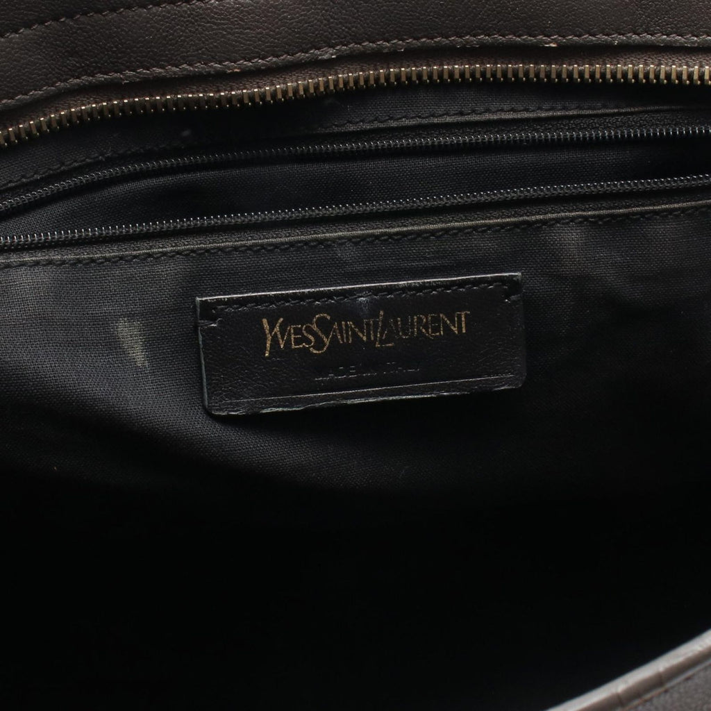 Saint Laurent Handbag Petit Cabas Line 2-Way Gray Leather Hand — view 4