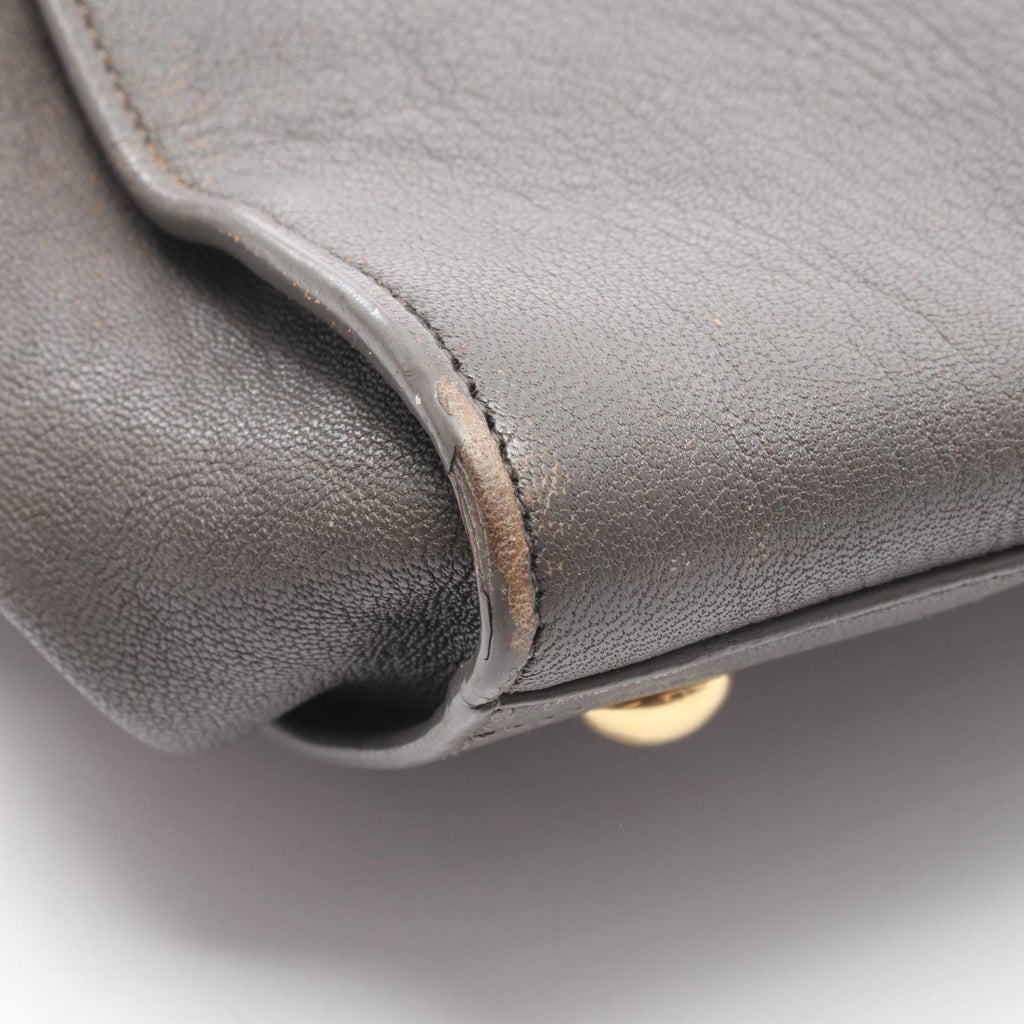Saint Laurent Handbag Petit Cabas Line 2-Way Gray Leather Hand — view 7
