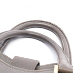 Saint Laurent Handbag Petit Cabas Line 2-Way Gray Leather Hand — view 9