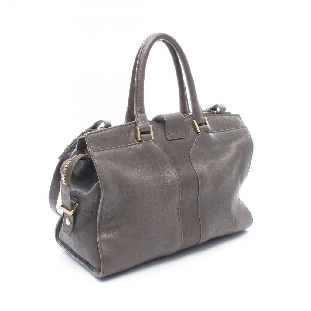 Saint Laurent Handbag Petit Cabas Line 2-Way Gray Leather Hand — view 2