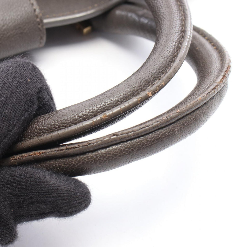 Saint Laurent Handbag Petit Cabas Line 2-Way Gray Leather Hand — view 6