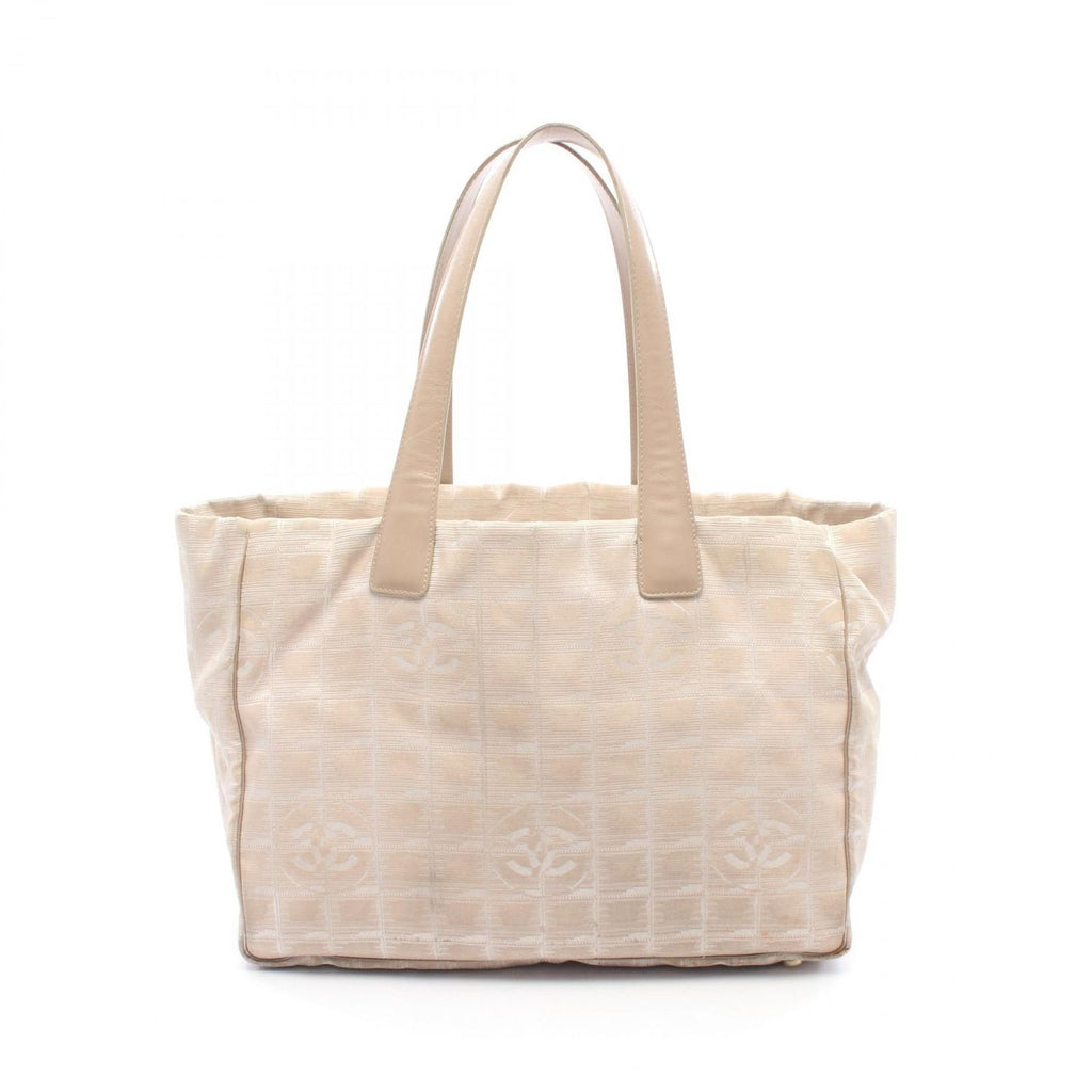 Chanel Tote New Travel Line MM Beige Leather New MM