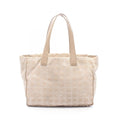 Chanel Tote New Travel Line MM Beige Leather New MM