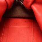 Loewe Handbag Amazona 32 Red Brown Suede Leather Hand — view 5