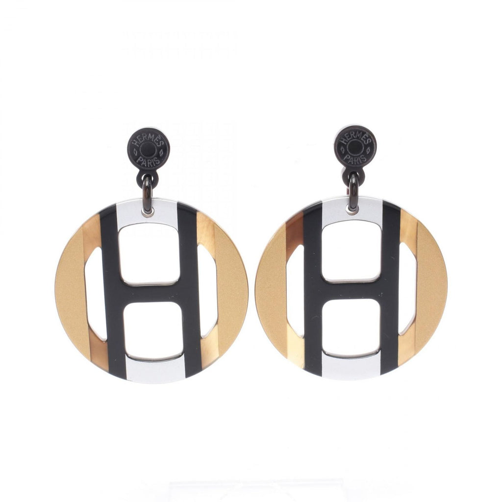 Hermes Earrings Equipe Illusion de Nuit