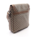 Gucci Shoulder Bag Diamante Brown Beige Canvas Leather — view 2